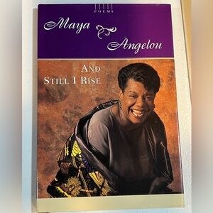 Maya Angelou 'And Still I Rise' Poetry Book - Purple and Brown Cover